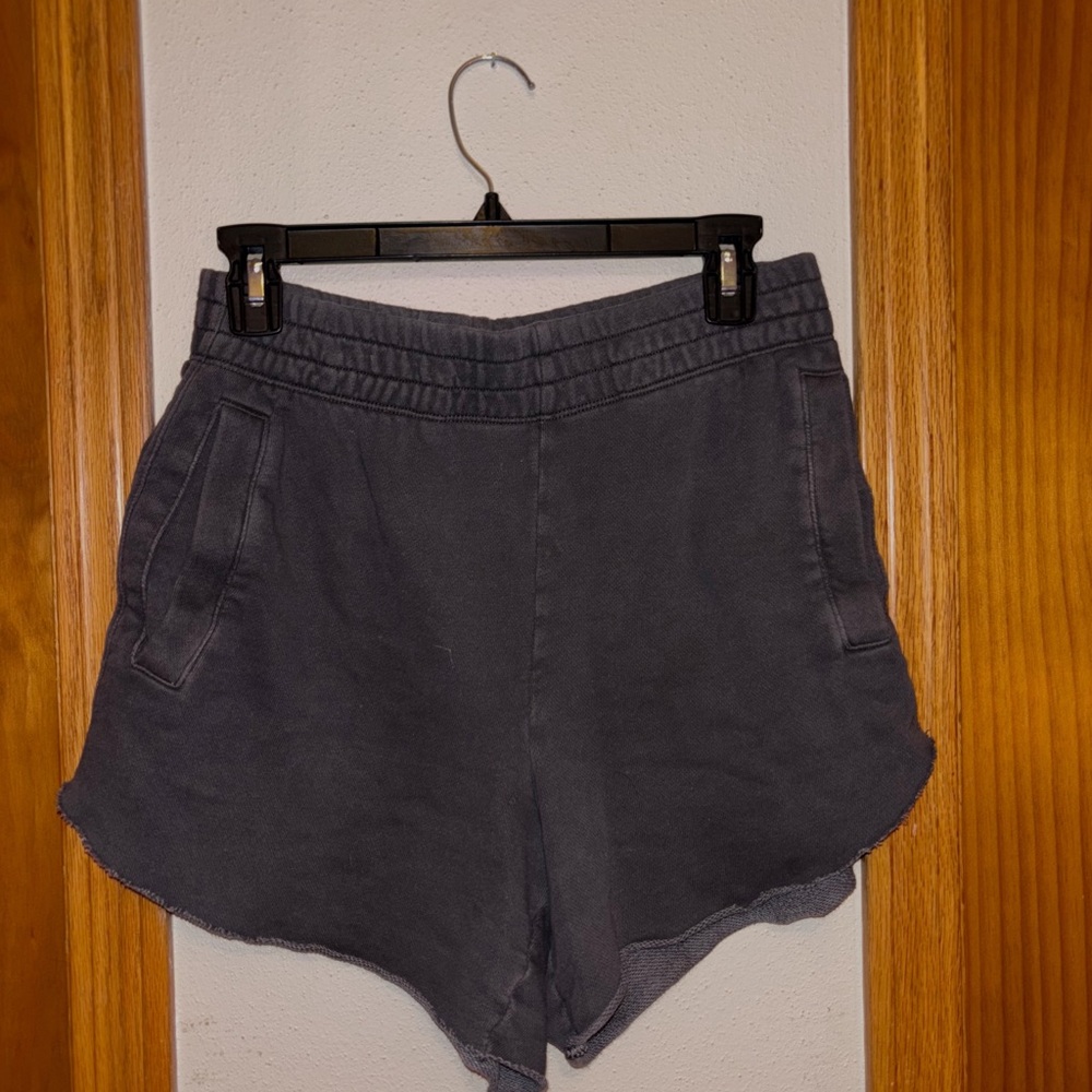 Aerie Charcoal High Waist Shorts
